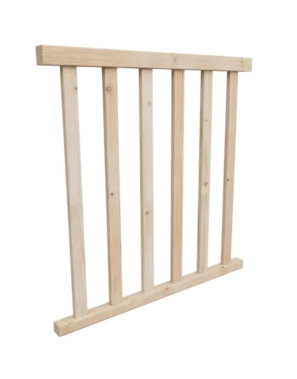 Drevené rovné zábradlie dĺžka 100 cm BMDK 100