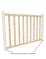 Drevené rovné zábradlie dĺžka 150 cm BMDK 150