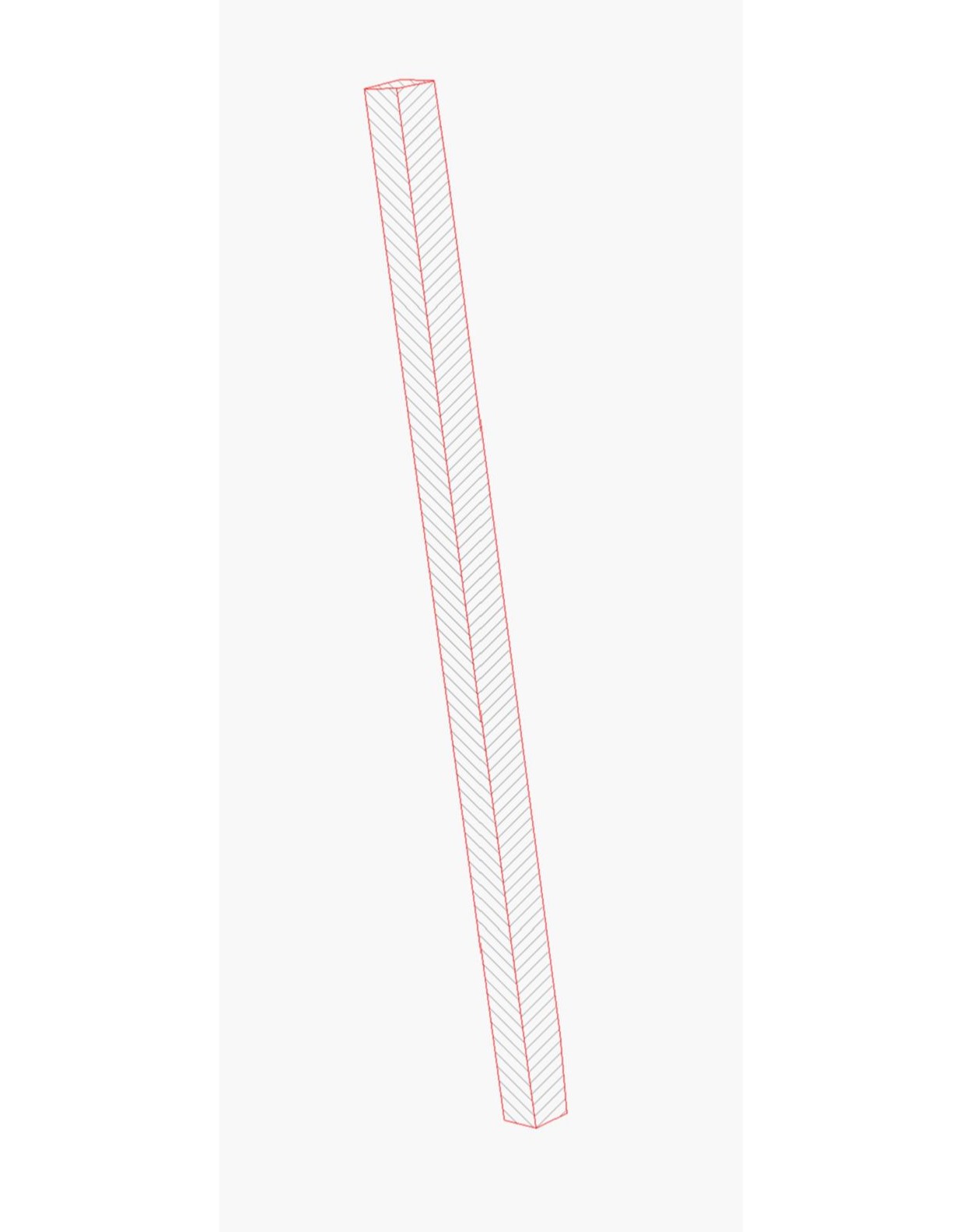 Słupek-7x7 Słupek prosty 7x7cm