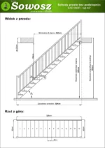 Straight wooden open-riser stairs EAD 090R - Image 4