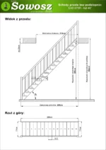 Straight wooden open-riser stairs EAD 075R - Image 4