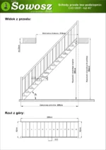 Drevené rovné schody otvorené EAD 080R - Image 4