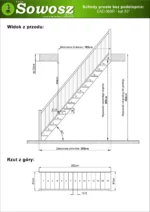 Drevené rovné schody otvorené EAD 065R - Image 4