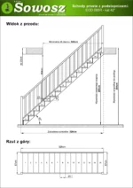 Straight wooden stairs with closed risers EGD 085R - Image 4