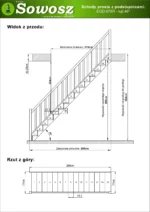 Straight wooden stairs with closed risers EGD 075R - Image 4