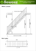 Straight wooden stairs with closed risers EGD 080R - Image 4