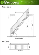 Straight wooden stairs with closed risers EGD 065R - Image 4
