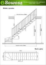 Wooden right-hand winder stairs with open risers EMQD 085R - Image 4