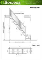 Wooden left-hand winder stairs with open risers EMQG 065R - Image 4