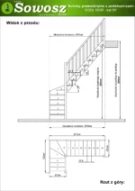 Wooden right-hand L-shaped winder stairs closed risers EQDL 065R - Image 4