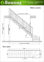 Wooden left-hand winder stairs closed risers EQG 090R - Image 4
