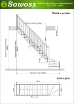 Wooden left-hand winder stairs closed risers EQG 080R - Image 4