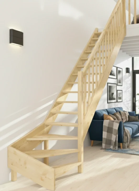 Lomené schody s dolným závitom